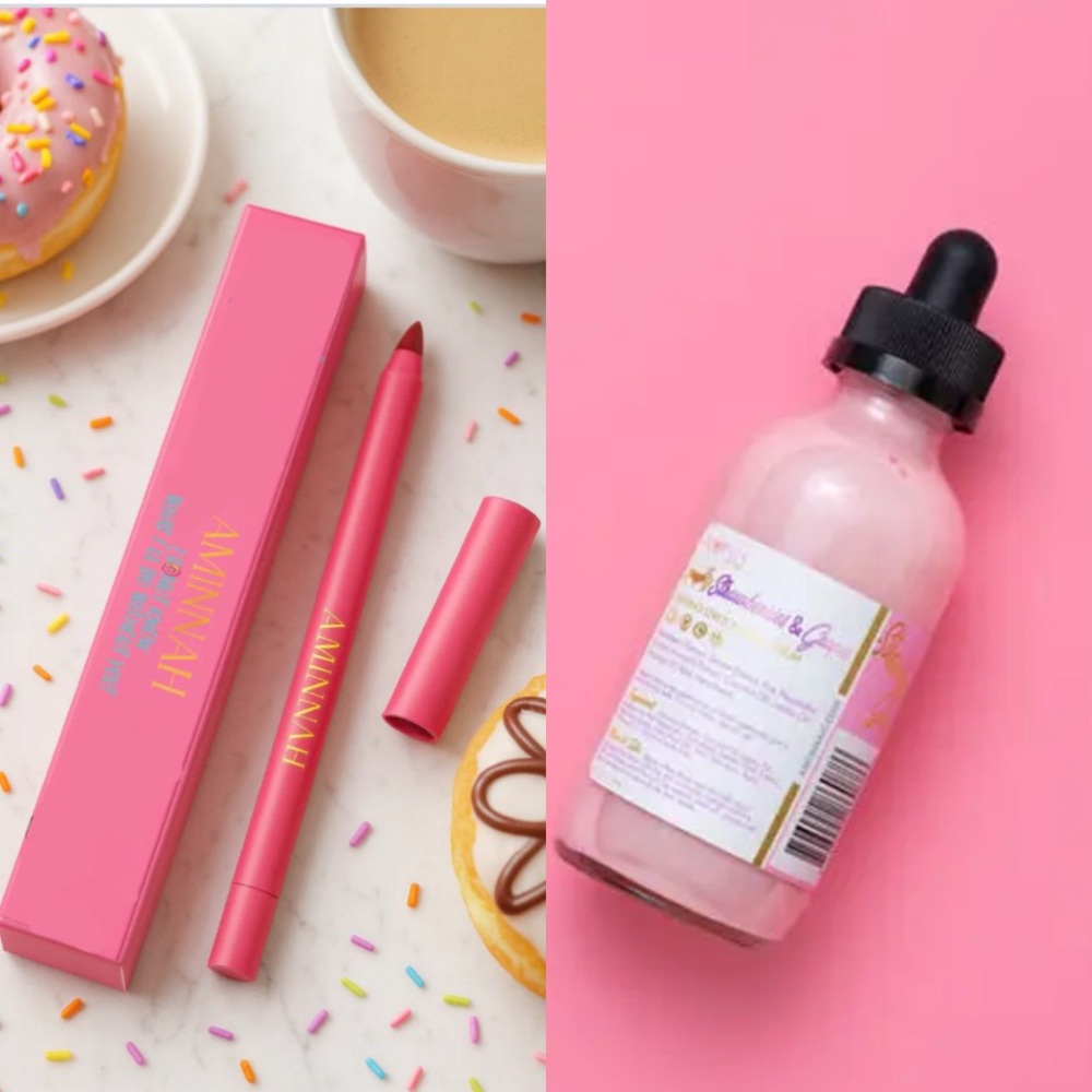 2 piece Aminnah bundle Firming Stretch Mark Serum and lip liner